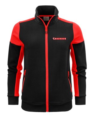 Fullzip bicolour woman sweatshirt