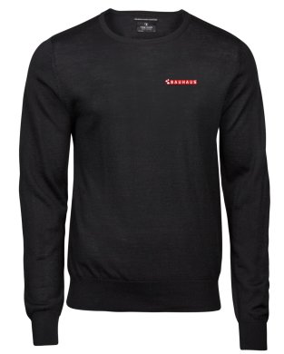 Mens knitted crew neck